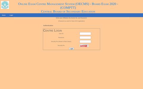 Online Exam Centre Management System (OECMS) - Board ...