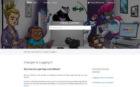 Changes to Logging In featured - Flickr Help