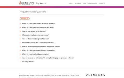 Genesys | My Support