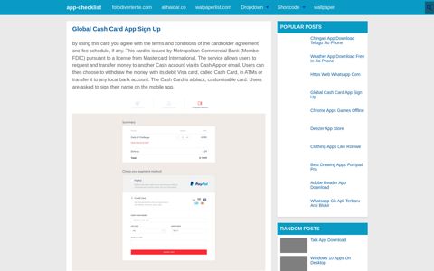 Global Cash Card App Sign Up - blogger