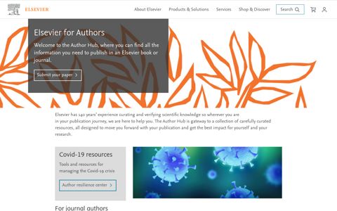 Book Authors | Journal Authors | Author resources - Elsevier