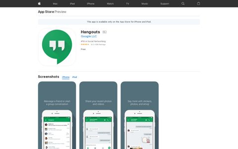 ‎Hangouts on the App Store