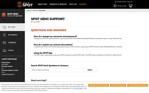 User Support and FAQs | Saved by SPOT - SPOT Satellite ...