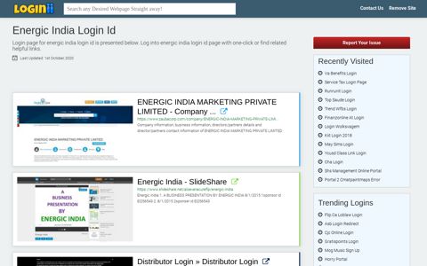 Energic India Login Id - Loginii.com