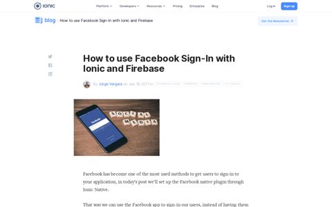 How to use Facebook Sign-In with Ionic and Firebase - Ionic ...