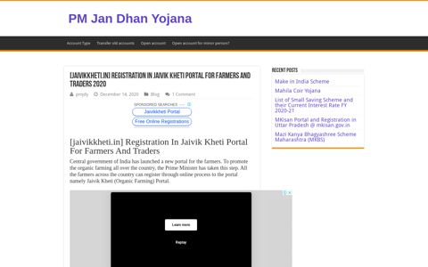 [jaivikkheti.in] Registration In Jaivik Kheti Portal For Farmers ...