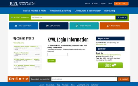 KYVL Login Information – Jessamine County Public Library