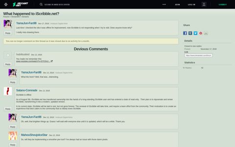 Forum: What happened to iScribble.net? | DeviantArt