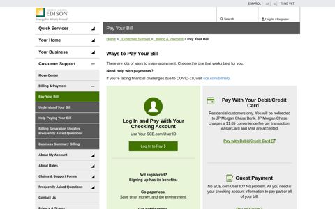 Pay Your Bill - Southern California Edison