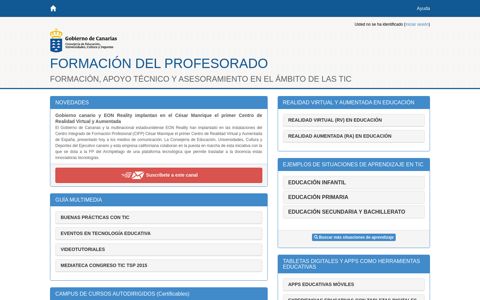 Formación del profesorado - Gobierno de Canarias