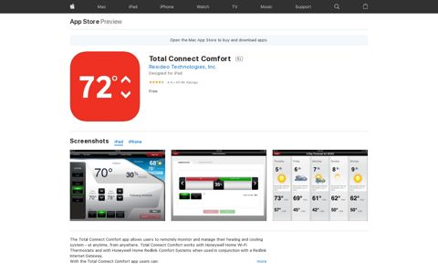 ‎Total Connect Comfort on the App Store