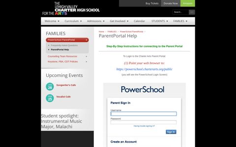 ParentPortal Help « Lehigh Valley Charter High School for the ...