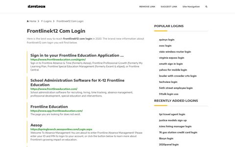 Frontlinek12 Com Login ❤️ One Click Access - iLoveLogin
