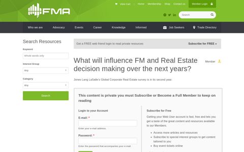 What will influence FM and Real Estate decision making over the ...