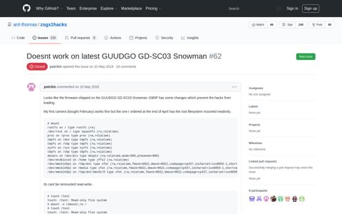 Doesnt work on latest GUUDGO GD-SC03 Snowman · Issue ...