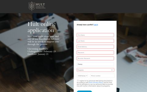 Student Application - Hult International Business School