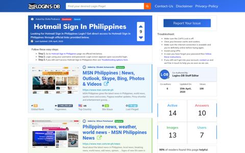 Hotmail Sign In Philippines - Logins-DB