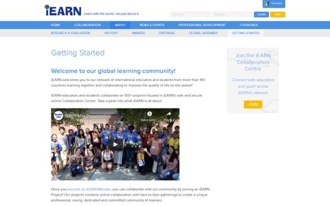 Getting Started - iEARN Collaboration Centre (en-US)