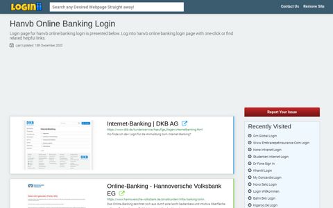 Hanvb Online Banking Login - Loginii.com