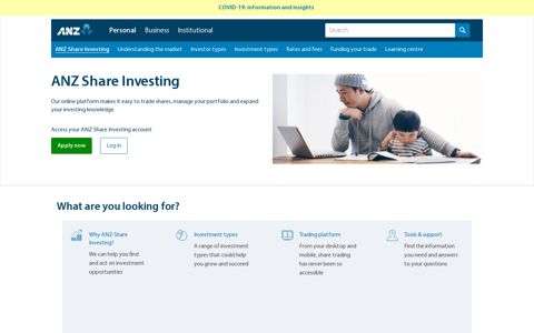 ANZ Share Investing | Buy Shares & Trade Online | ANZ