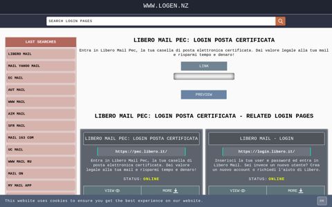 Libero Mail PEC: Login Posta Certificata - Login Information and ...