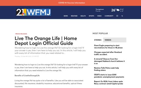 Live The Orange Life | Home Depot Login Official Guide ...