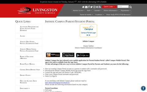 Infinite Campus Parent/Student Portal - Livingston County ...