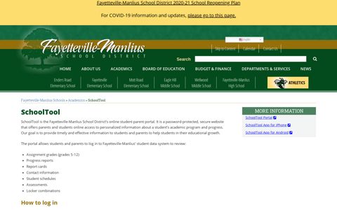 SchoolTool - Fayetteville-Manlius Schools