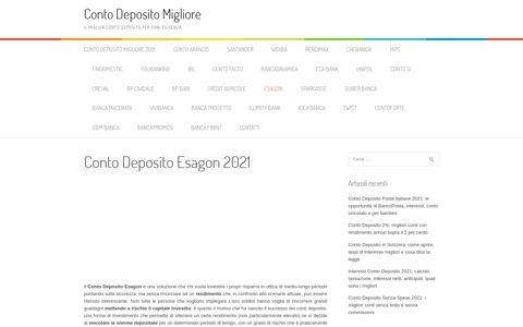 Conto Deposito Esagon 2020 | Opinioni e tassi sul conto di ...