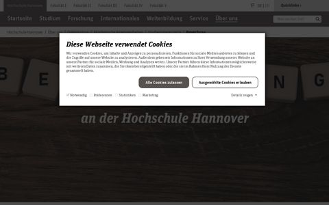 Bewerbung – Hochschule Hannover