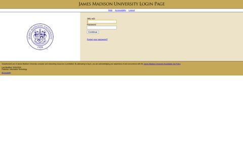 JMU MyMadison - James Madison University