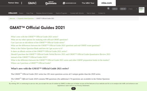 GMAT™ Official Guides 2021 | MBA.com