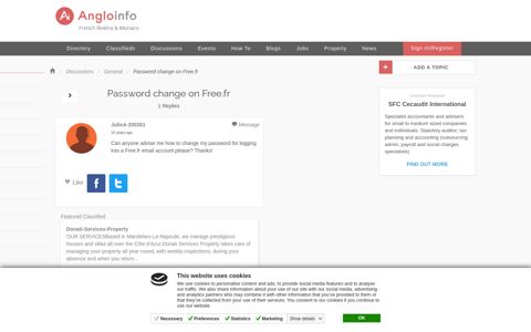 Password change on Free.fr - General Discussions - French ...