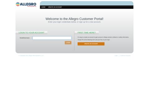 Allegro Customer Portal | Allegro MicroSystems