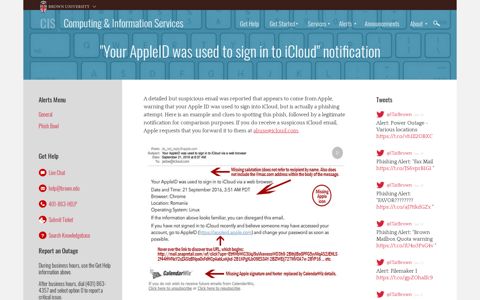 "Your AppleID was used to sign in to iCloud" notification ...