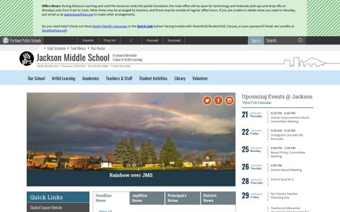 Jackson Middle School / Homepage - Portland Public Schools