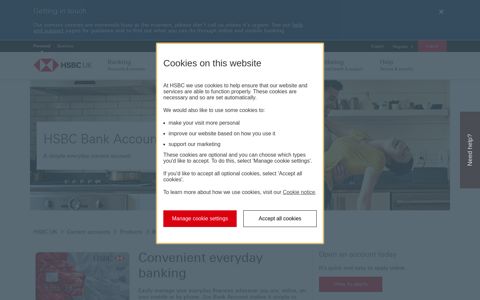 Bank Account | Open A Bank Account Online - HSBC UK