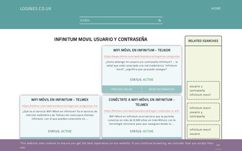 infinitum movil usuario y contraseña - General Information ...