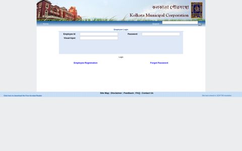 Employee Login - Official Website of Kolkata Municipal ...