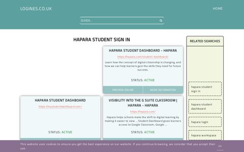 hapara student sign in - General Information about Login