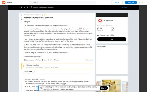 Former Employee W2 question : GameStop - Reddit