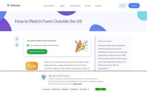 How to Watch Feeln Outside the US - Unlocator