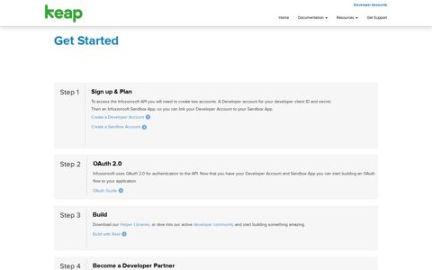 Get Started - Infusionsoft by Keap Developer Portal