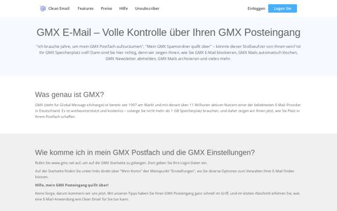 GMX E-Mail – Volle Kontrolle über Ihren GMX Posteingang