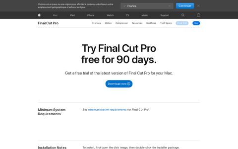 Final Cut Pro - Free Trial - Apple