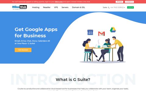 G Suite Partner | Google Apps | MilesWeb G Suite Reseller UK