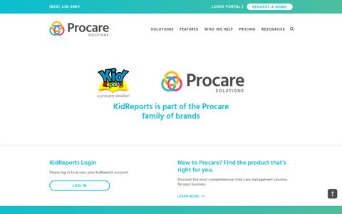 KidReports is part of the Procare family of brands | Procare ...