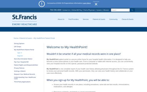 Patient Portal | St. Francis - Emory Healthcare