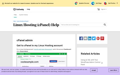 cPanel admin | Linux Hosting (cPanel) - GoDaddy Help AE