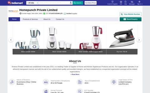 Homepunch Private Limited - Ecommerce Shop / Online ...